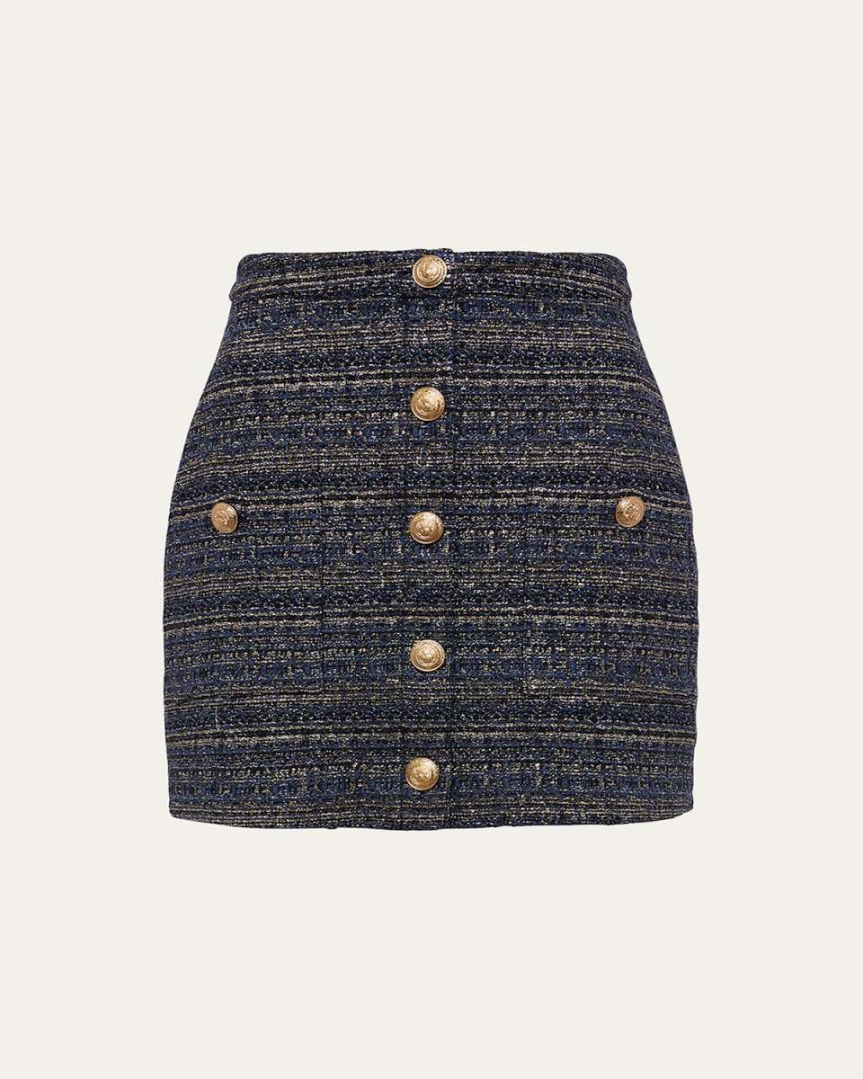 Zander Metallic Tweed Mini Skirt